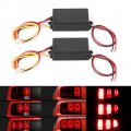 Aramox 2pcs Universal Tail Light Controller Module 3 Step Sequential Dynamic Flash Control Boxes Dc12v