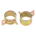 Spring Band Type Clamp 14mm Inner Dia Fit 14 5-15 2mm Od Hose Fuel Line Silicone Tube Clips Color-zinc Manganese Steel 10pcs 