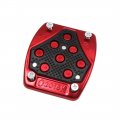 Uxcell Universal Black Red Aluminum Alloy Antislip Brake Pedal Cover 84 X 74 4mm For Motorcycle