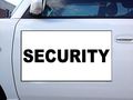 Security Black Car Door Magnets Magnetic Signs-qty 2 12 X 24 Inches 