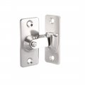 Uxcell Flip Door Latch 201 Stainless Steel 44x30mm 90 Degree Gate Bar Hasp Slide Lock Silver Tone