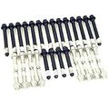 Ehc99s Cylinder Head Bolt Set 3 8 In 16 Unc Carbon Steel Hex Bolts Grade Machined Finish 32 Pieces 