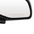 Ocpty Black Right Side Mirror Fit For 1992-1997 Ford F Super Duty Metallic Finish Glass Manual Fold Non-heated
