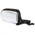 Ocpty Black Right Side Mirror Fit For 1992-1997 Ford F Super Duty Metallic Finish Glass Manual Fold Non-heated