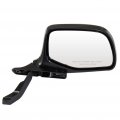 Ocpty Black Right Side Mirror Fit For 1992-1997 Ford F Super Duty Metallic Finish Glass Manual Fold Non-heated