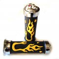 Watercraft Flame Gel Style Thick Wall Grips Skull Yellow Atv Quad Yamaha Kawasaki Polaris Seadoo Bombardier Jet Ski Foreman