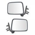 Black Manual Side View Mirror Left Right Pair Set For Pathfinder D21 Truck 
