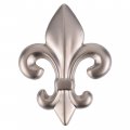 Fleur-de-lis Satin Nickel Drawer Knob 2 1 X 3 4 Handle For Antique Cabinet Door Dresser Old Desk Furniture Reproduction 