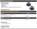 Front Wheel Hub And Bearing Kit 2 Piece Compatible With 1994-1999 Dodge Ram 2500 4wd Without 4 Abs Brakes