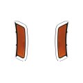 Front Side Marker Light Pair For Audi Q7 2017 2018 2019 Driver And Passenger Fits 4m0945071 4m0945072 Au2550103 Au2551103 
