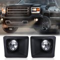 Front Bumper Fog Lights W Bulbs Assembly For Gmc Sierra 1500 2014-2015 Clear Lens Driving Lamps 1 Pair