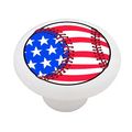 American Baseball Decorative High Gloss Ceramic Drawer Knob 