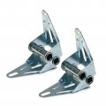 Pack Of 2 Overhead Garage Door 3 Hinges Narrow Body For Edge Panel Mounting 