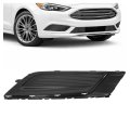 Hecasa Right Fog Light Cover For 2017 2018d Fusion Front Bumper Lamp Bezel Replacement For Fo1039166 Hs7z17b814aa Textured 