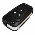 Hqrp Folding Flip Key Fob Shell Remote Case W 3 Buttons Compatible With Chevrolet Cruze