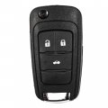 Hqrp Folding Flip Key Fob Shell Remote Case W 3 Buttons Compatible With Chevrolet Cruze