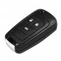 Hqrp Folding Flip Key Fob Shell Remote Case W 3 Buttons For Chevrolet Cruze