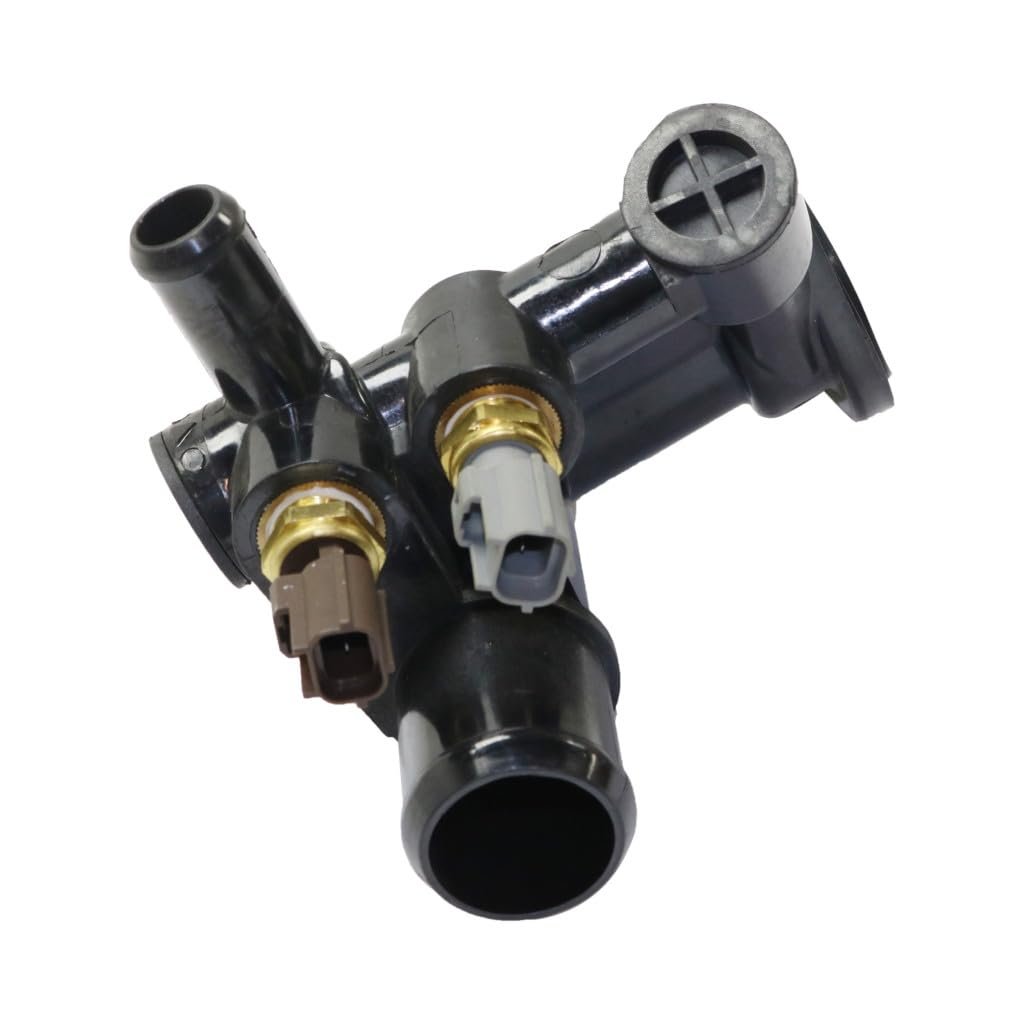 Thermostat Housing For Mazda B2500 1998 1999000 2001 Plastic Black 2 5l 2 Prong Male Terminal Replacement F87z8592a