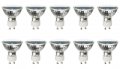 Anyray A1821y 10-bulbs 50w Mr16 Gu10 Base Exn 120 Volt Halogen Flood Light Bulbs 120v 50 Watt 