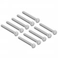 Uxcell M5x50mm Hex Bolts 304 Stainless Steel Hexagon Screw Bolt 10pcs