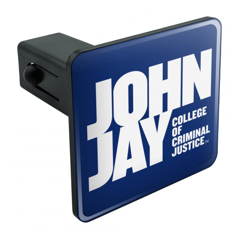 John Jay College Of Criminal Justice Primary Logo Tow Trailer Hitch Cover Plug Insert 1 4 Inch 25
