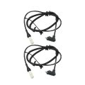 Rear Abs Speed Sensors For Mercury Grand Marquis 2003 2004 Driver And Passenger Side Pair Female Connector 2 Prong Pin Terminal 
