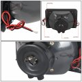 2pcs 4x6 Inch Glass Lens Bult-in Led Chrome Housing Projector Headlight Lamps