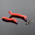 Red 2pcs Silicone Radiator Tube Kit For Suzuki Atv Dvx400 Ltz400 2003 2004 2005 2006 2007 2008 2003-2008