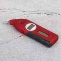 Digital Tire Pressure Gauge Solar And Battery Powered Wine Red 2-150 Psi With Led Light Lcd Display Tread Measurement