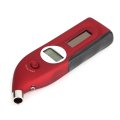 Digital Tire Pressure Gauge Solar And Battery Powered Wine Red 2-150 Psi With Led Light Lcd Display Tread Measurement
