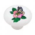 Gotham Decor Petunia Butterfly Ceramic Drawer Knob 