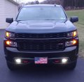 Blinglights Brand Led Halo Angel Eye Fog Lamps Lights Compatible With 2015 2016 2017 2018 2019 Chevy Silverado 