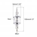 Uxcell Needle Valve Type Oil Cup M6x1 Thread 16ml Sight Gravity Drip Feed Oiler