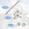 X Autohaux 2pcs M8 200mm Steering Tie Rod Ball Joint For 50cc 70cc 90cc 110cc 125cc 150cc 200cc 250cc Atv Four Wheeler Quad