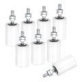 8pcs Slide Gate Guide Roller 1-5 Dia X 2-3 8 Length Nylon Rollers Support Assembly Universal Sealed Ball Bearing Rolling Guider 