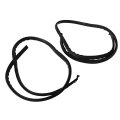 Black Roof Trim Molding Left Right Kit Sealing Strip Replacement For Fit 2009 2014 Rubber Weatherstrip Part Number 74316 Tf0 