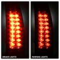 Acanii For 1988-1998 Chevy Silverado Gmc Sierra Suburban Tahoe Chrome Led Tail Lights Brake Lamps Pair Set Left Right