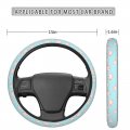 Dujiea Cute Piggy Elastic Stretch Steering Wheel Cover Anti-slip And Durable Car Accessories For Women Men 15 Inch Universal