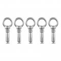 Uxcell Ring Lifting Expansion Eyebolt 5pcs M6x60mm 304 Stainless Steel Screw With Eye For Concrete Brick Wall