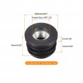 Uxcell 8pcs Inserts For Round Tubes With M8 Thread 22mm 0 87 Od Tube Black Plastic Plug Caster Insert Chair End Caps Furniture