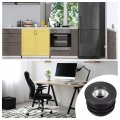 Uxcell 8pcs Inserts For Round Tubes With M8 Thread 22mm 0 87 Od Tube Black Plastic Plug Caster Insert Chair End Caps Furniture