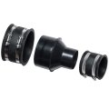 Powertec 70350 4 Hose To 2-1 Cone Reducer With 2 Dust Control Flex Cuffs For Collection On Power Tool And Vacuum 