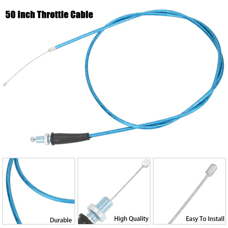 50 Inch Throttle Cable For Predator 196cc 212cc 224cc 6 5hp Coleman Ct200u Ct200u-ex Bt200x Baja Warrior Mb200 79 5cc 100cc