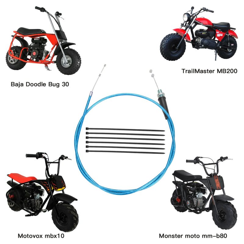 50 Inch Throttle Cable For Predator 196cc 212cc 224cc 6 5hp Coleman Ct200u Ct200u-ex Bt200x Baja Warrior Mb200 79 5cc 100cc