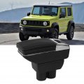 Qiilu Central Console Armrest Storage Box Car Modification Accessory Fit For Suzuki Jimny