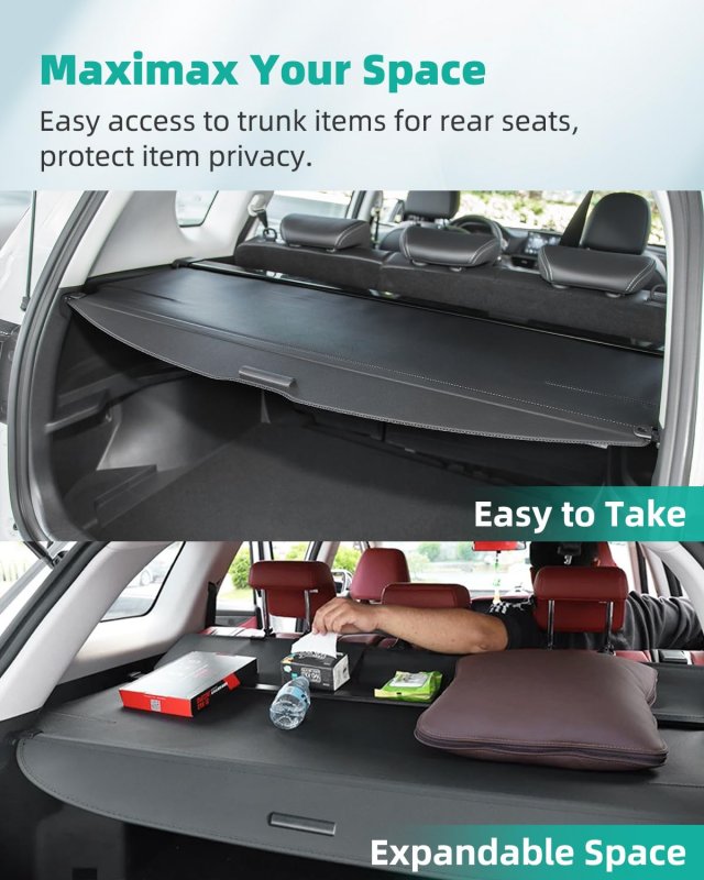 Retractable Rear Cargo Cover Shade For 2015-2018 Fit Ford Focus 1 0l Trunk Security