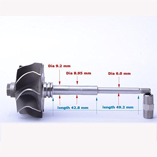 Turbine Wheel Shaft For Garrett T25 435922-0016 53 47 Mm Trim 75 Journal Bearing Inconel 713