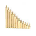 Khgwero M3 5-50 6mm Hex Head Brass Spacing Screws Threaded Pillar Pcb Computer Pc Motherboard Standoffs Spacers Color X50 10pcs 