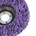 Waltyotur 5pcs 4 X 5 8 Bule Stripping Wheel Strip Discs Rust Remover Paint Removal Disc Purple Coloured For Angle Grinders