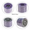 Waltyotur 5pcs 4 X 5 8 Bule Stripping Wheel Strip Discs Rust Remover Paint Removal Disc Purple Coloured For Angle Grinders